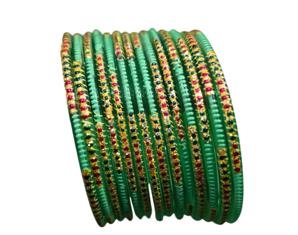 Beautiful designed glass bangles