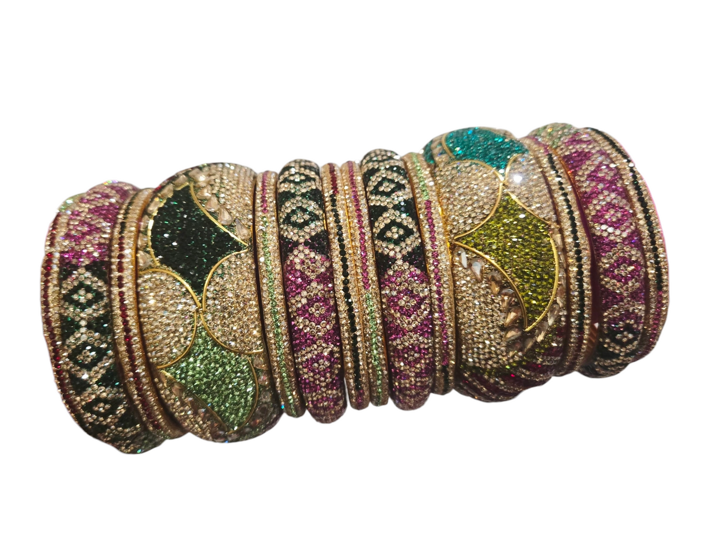 Premium multicolor bangles set