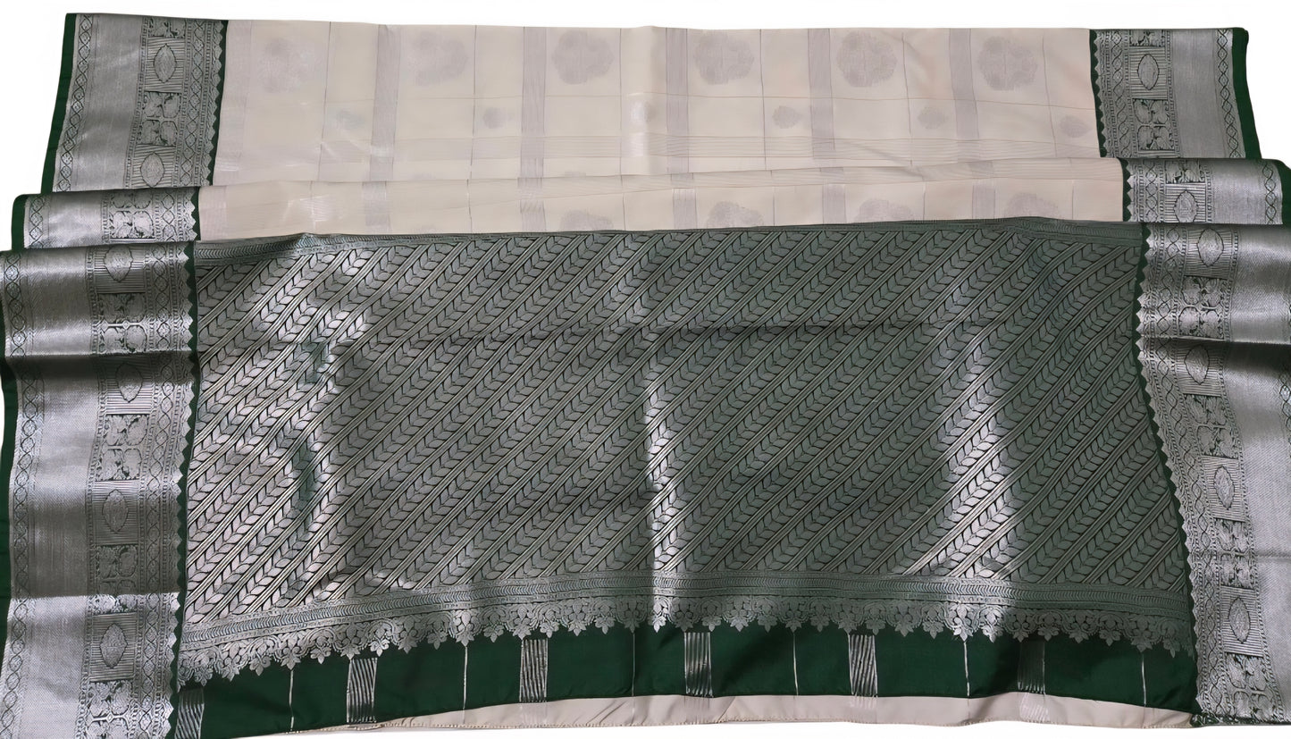 Beautiful and unique combination sarees with stitched blouses