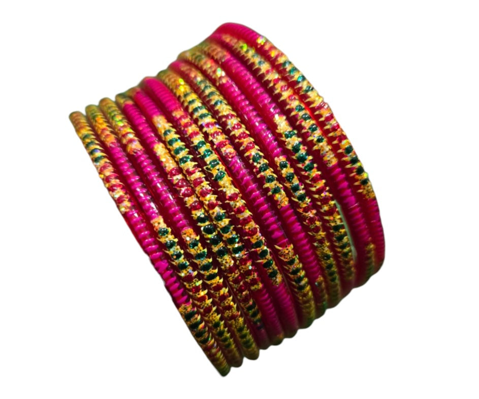 Beautiful designed glass bangles