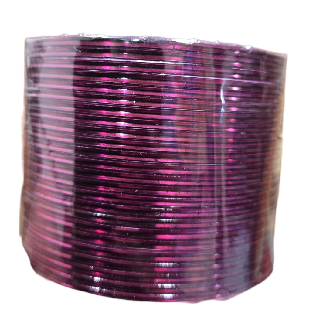 Plain glossy metal bangles