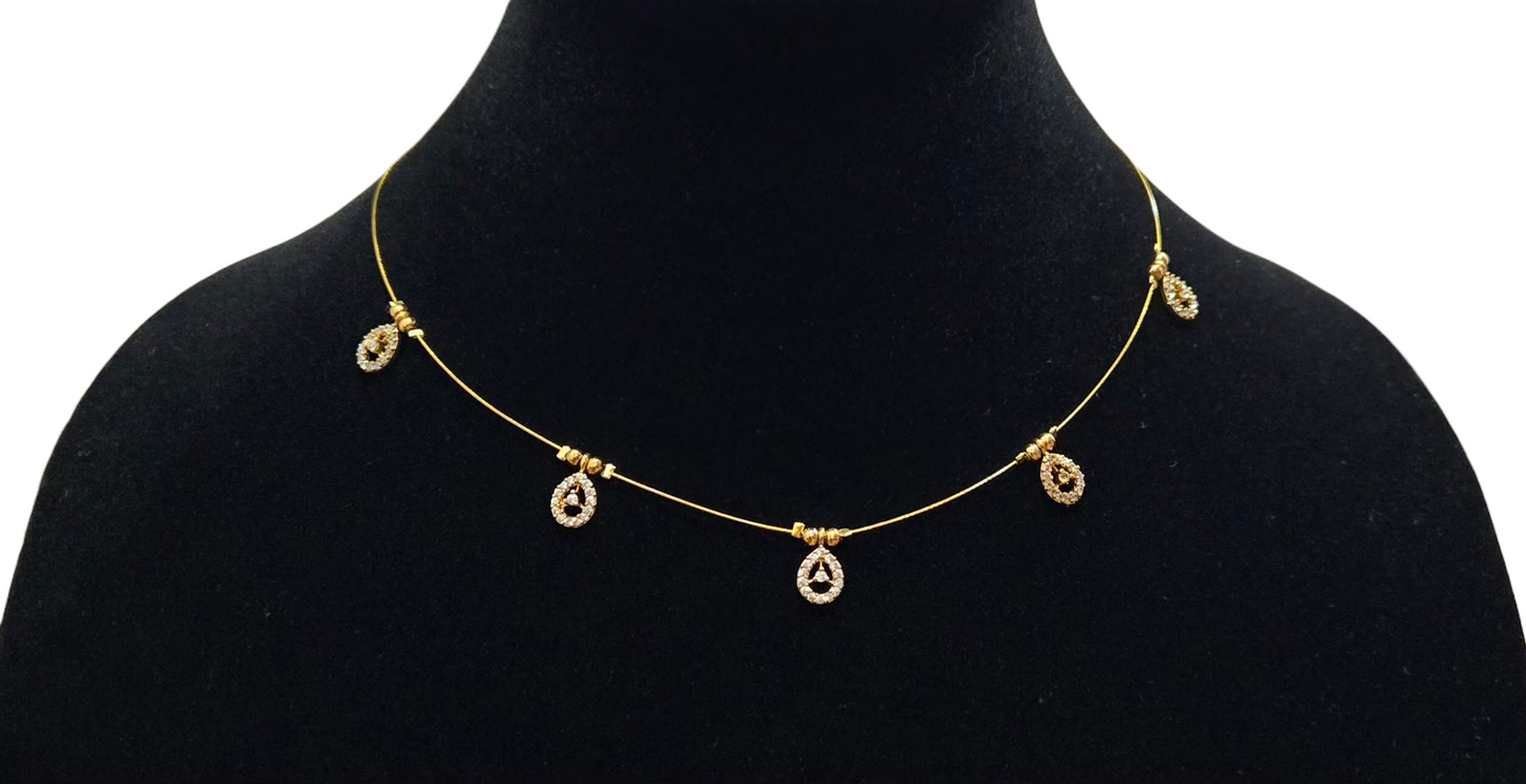 Simple classy antique pendents invisible necklace