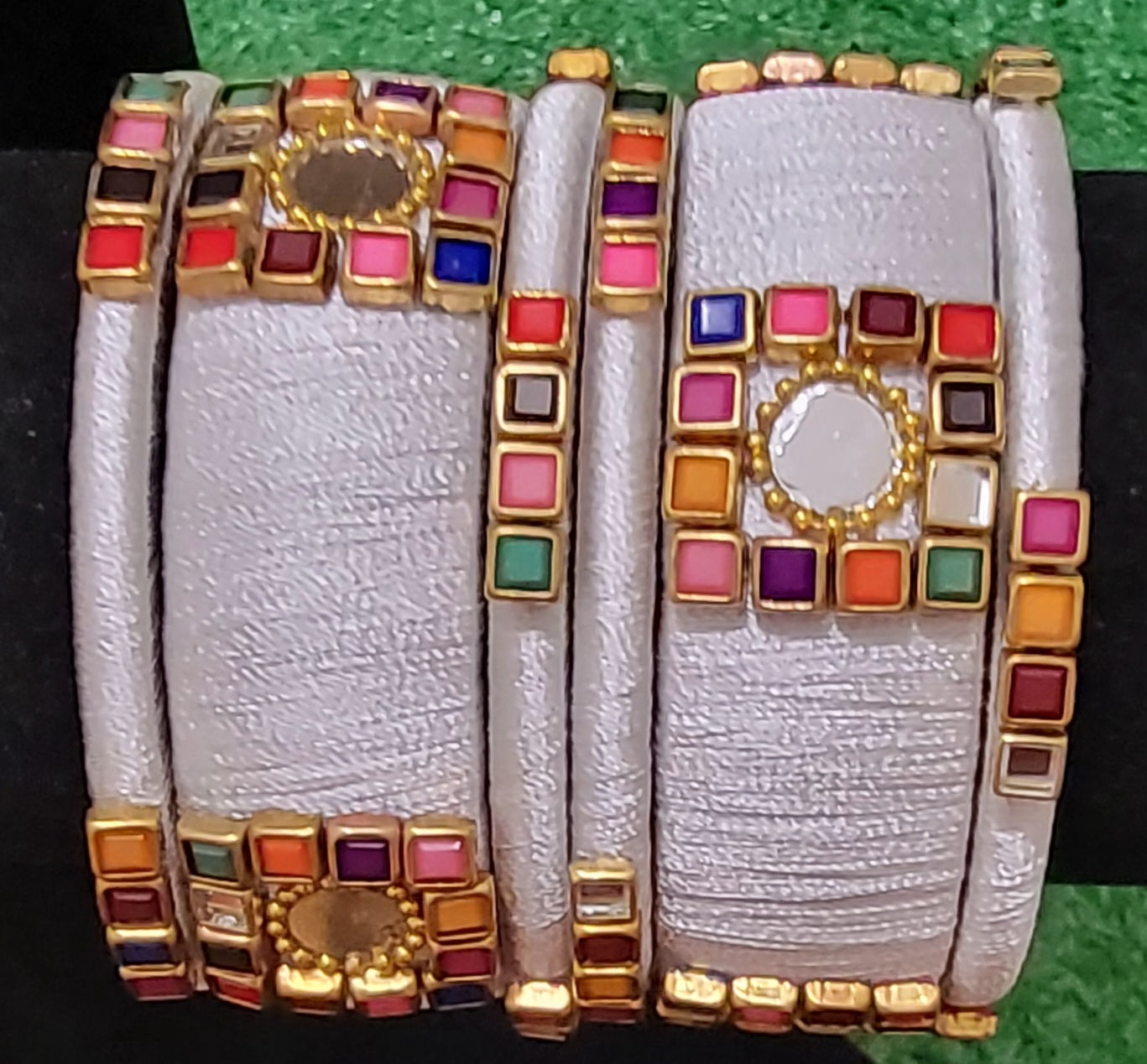 Silk Thread Bangles - Set