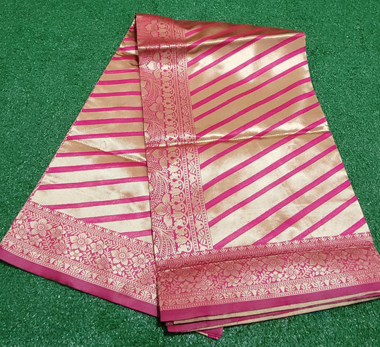 Fancy Soft Silk Saree - Pink