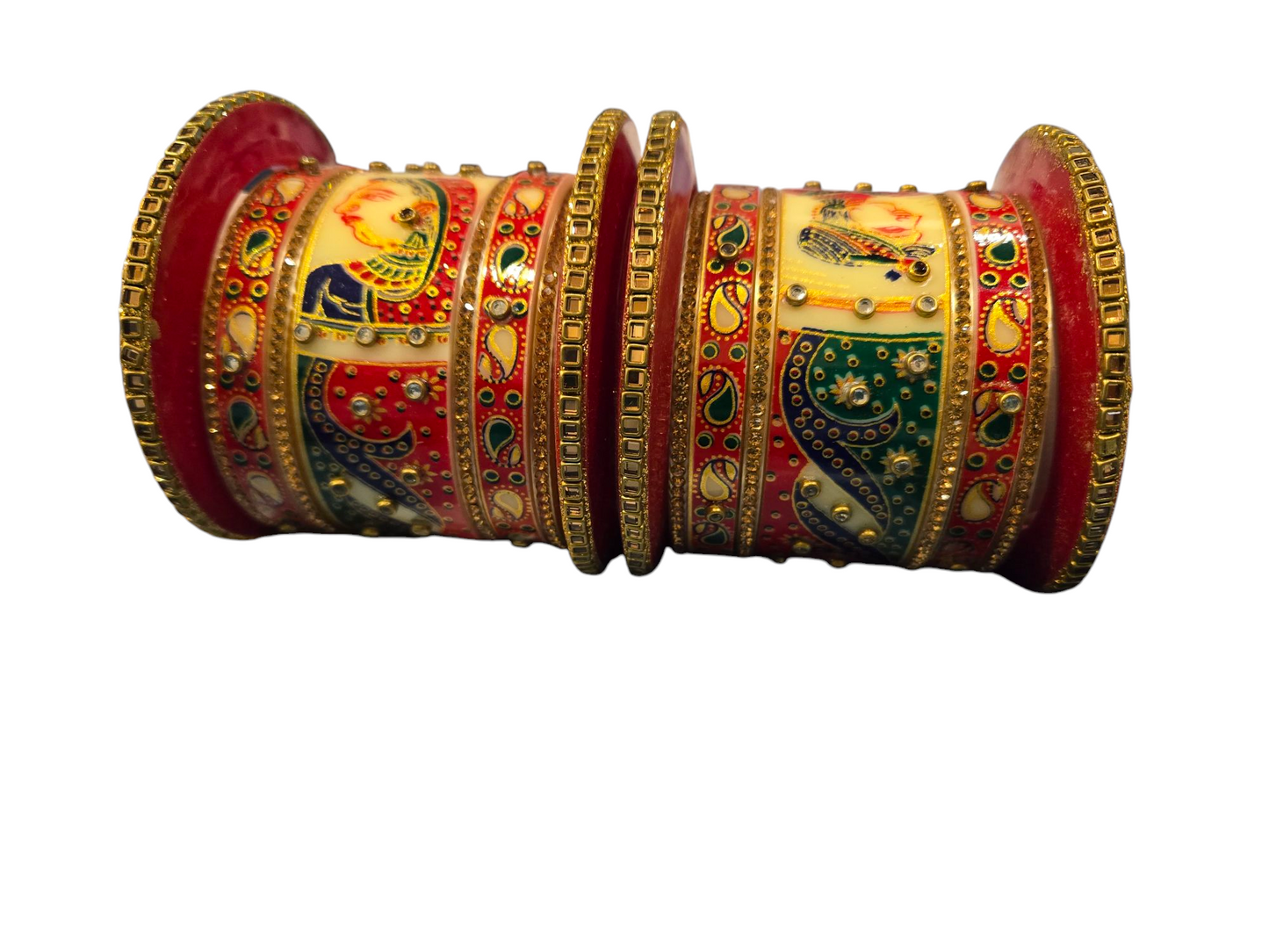 Bridal churiya sets - Maroon Red - 2.4