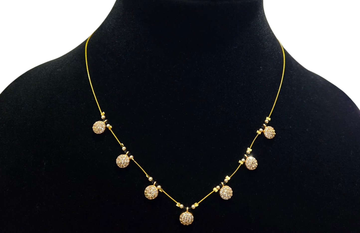 Chandrika sparkling pendent Necklace