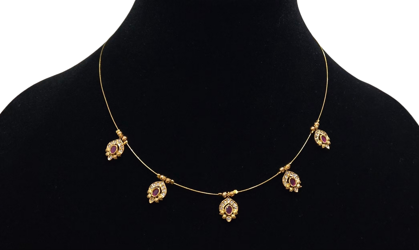 Simple classy antique pendents invisible necklace