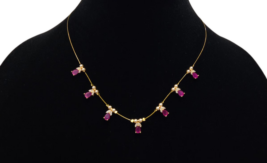 Aarohi Teardrop Garland Necklace