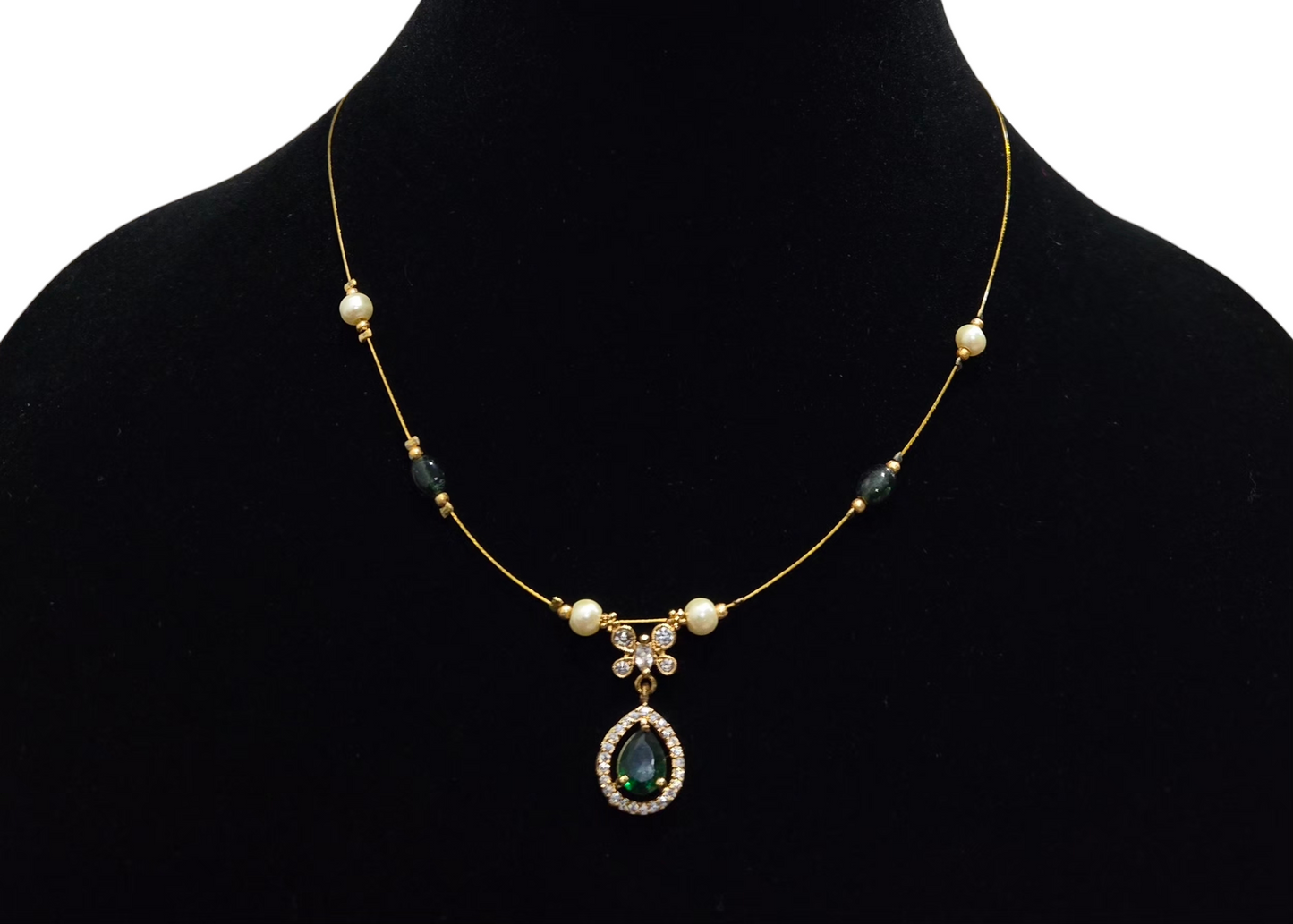 Butterfly Bloom Teardrop Necklace