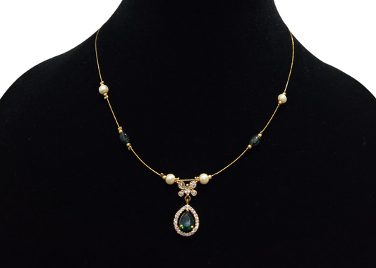 Butterfly Bloom Teardrop Necklace