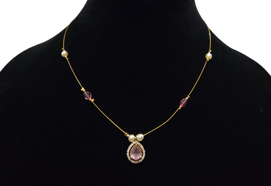 Nayantara simple drop necklace