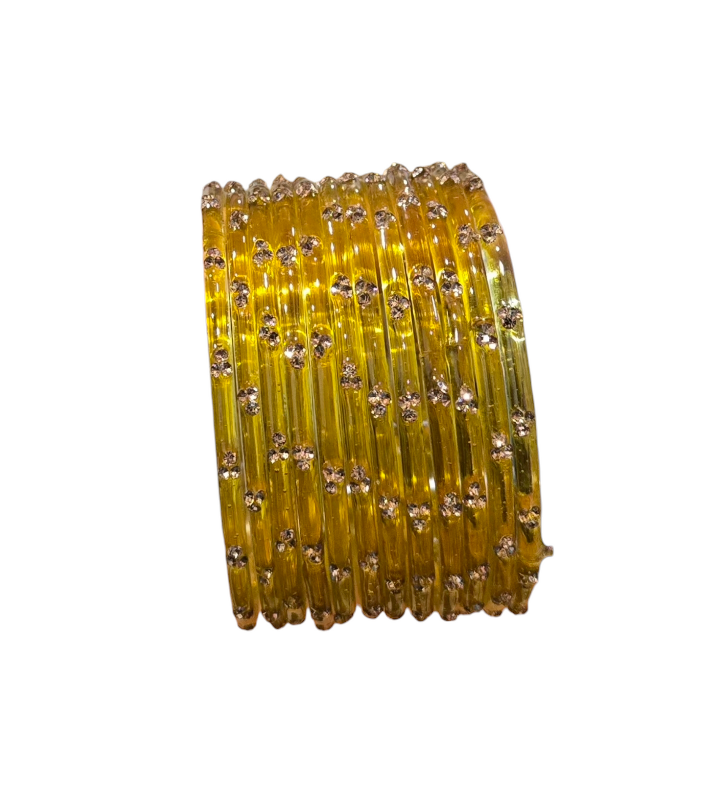 Premium quality stoned raindrop glass bangles