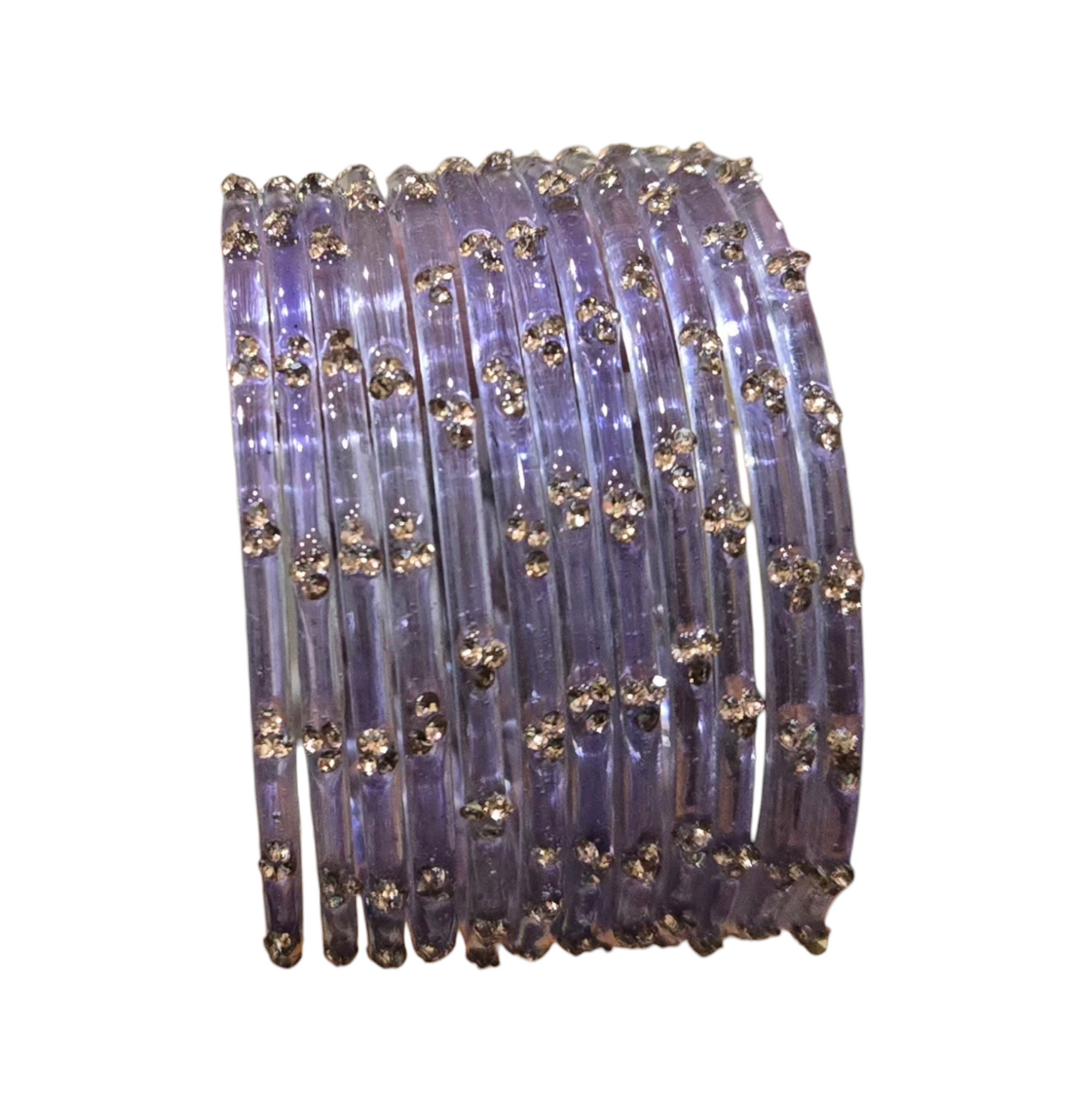 Premium quality stoned raindrop glass bangles