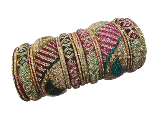 Premium multicolor bangles set