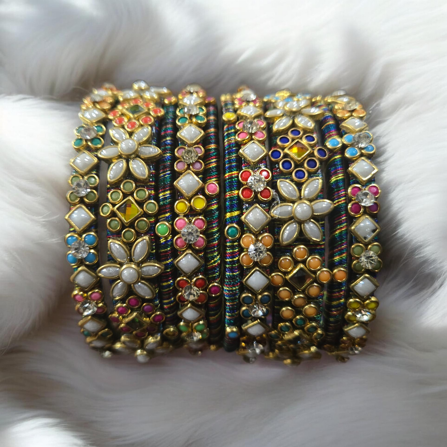 Beautiful handmade bangle set - Size 2.6