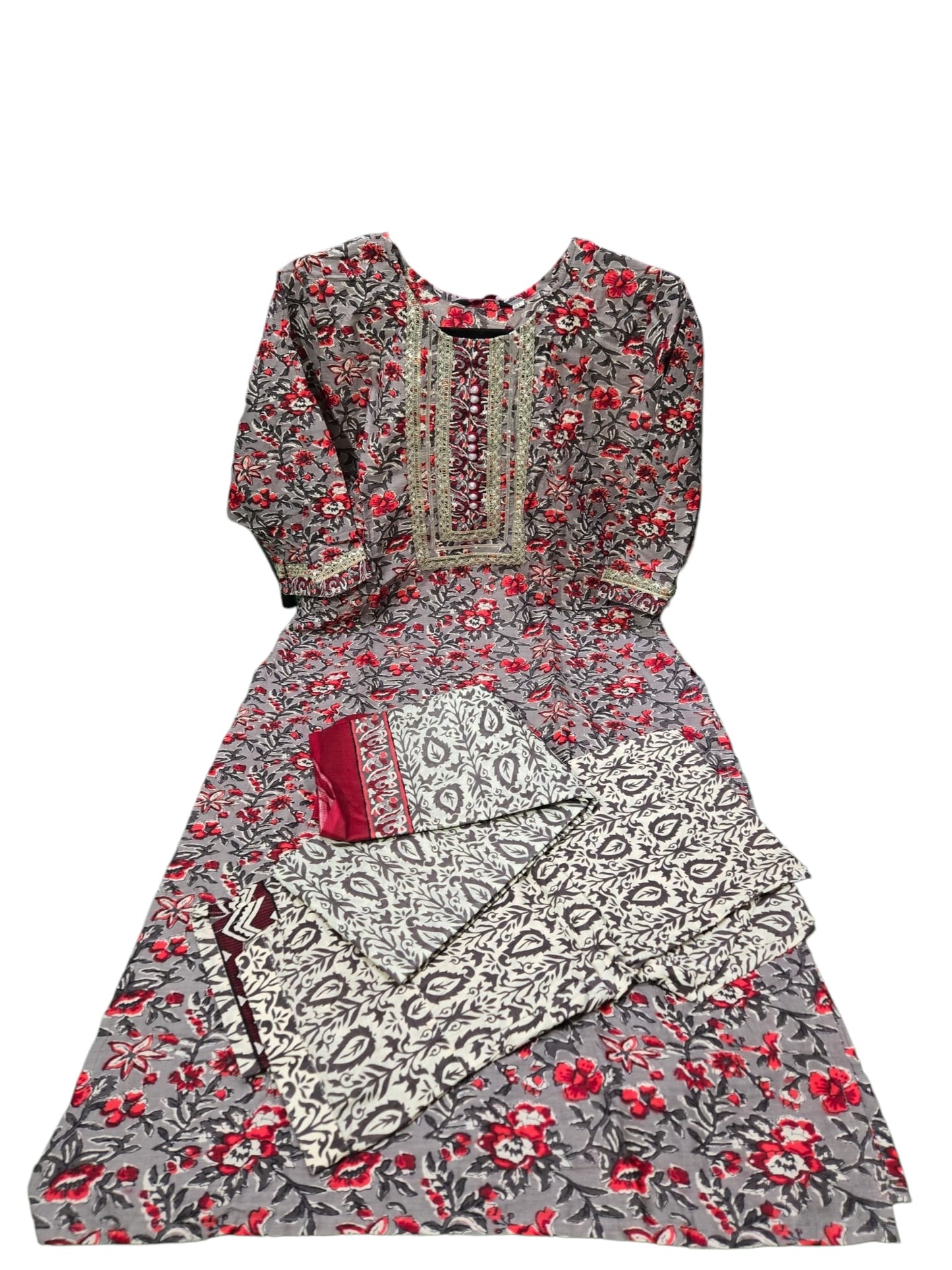 Women 3 pc set in pure cotton - Medium Size