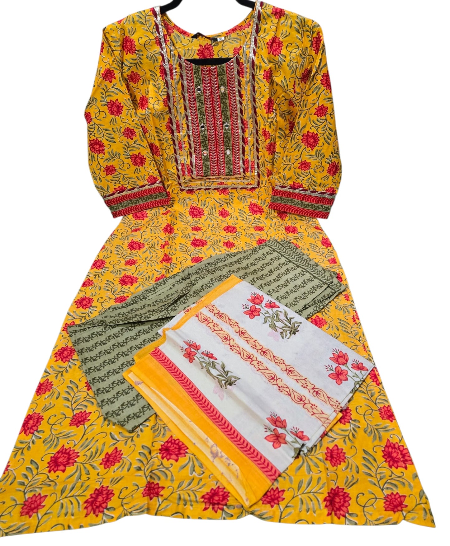 Women 3 pc set in pure cotton - Medium Size