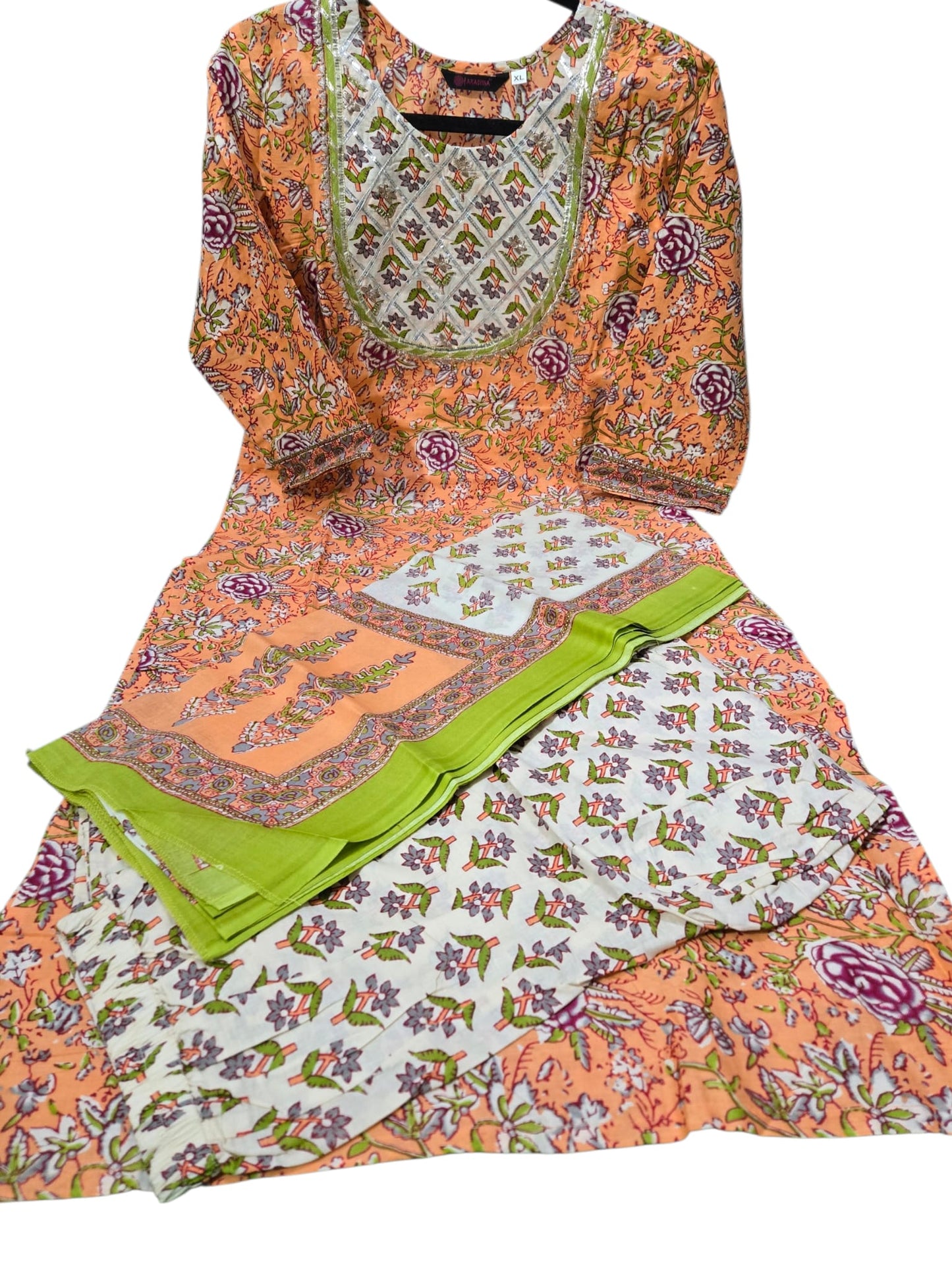 Women 3 pc set in pure cotton - Medium Size