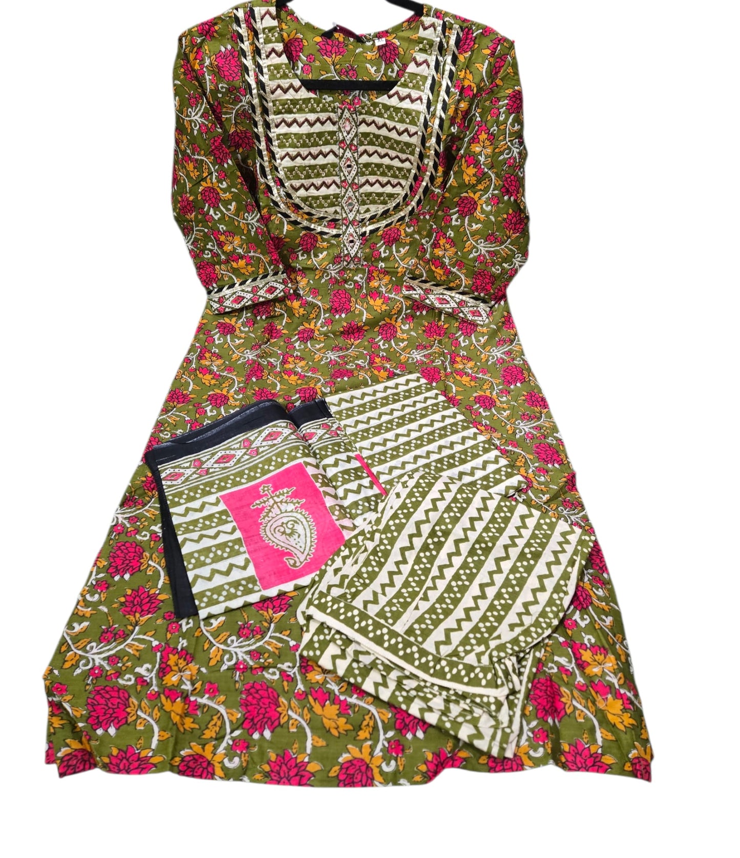 Women 3 pc set in pure cotton - Medium Size