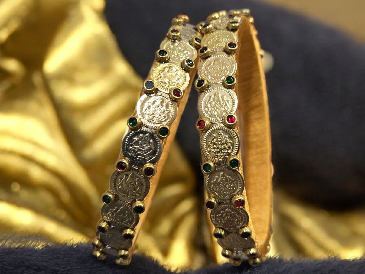 Handmade kasu bangles