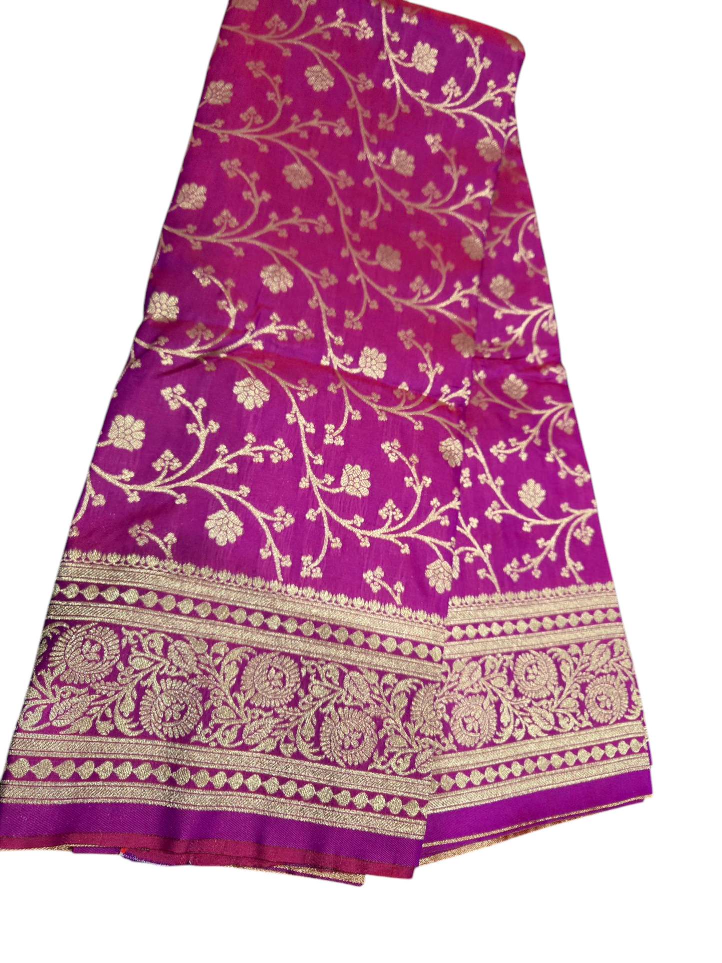 Beautiful Soft Sitara Silk Saree - Magenta Pink
