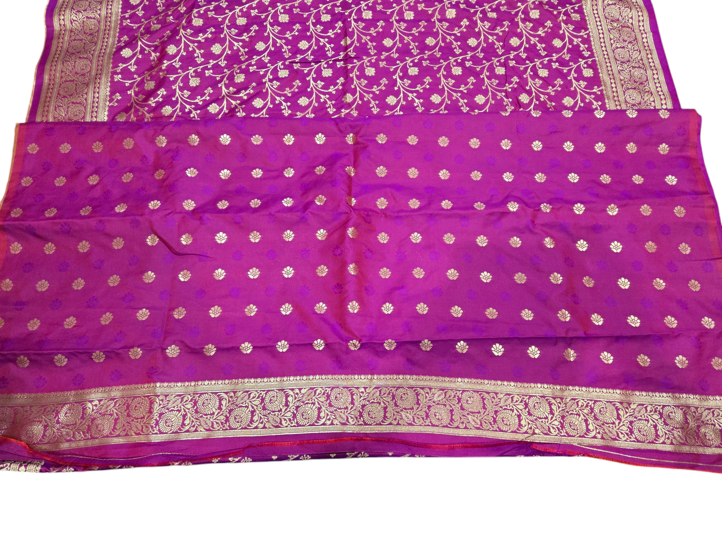 Beautiful Soft Sitara Silk Saree - Magenta Pink