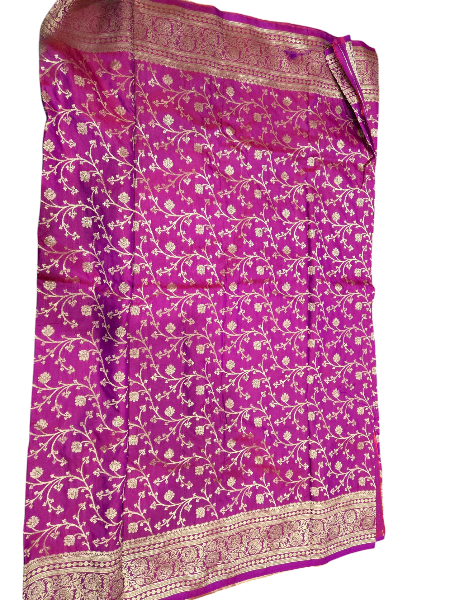 Beautiful Soft Sitara Silk Saree - Magenta Pink