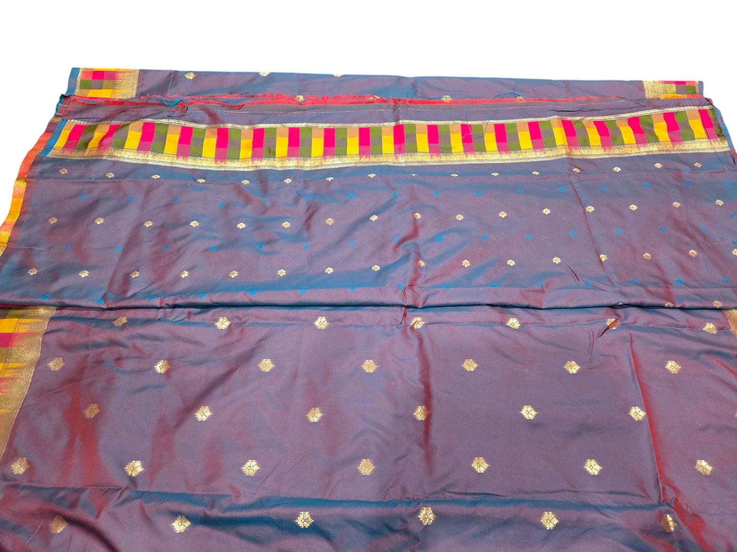 Beautiful Soft Sitara Silk Saree - Kalanetha Deluge with brick shade