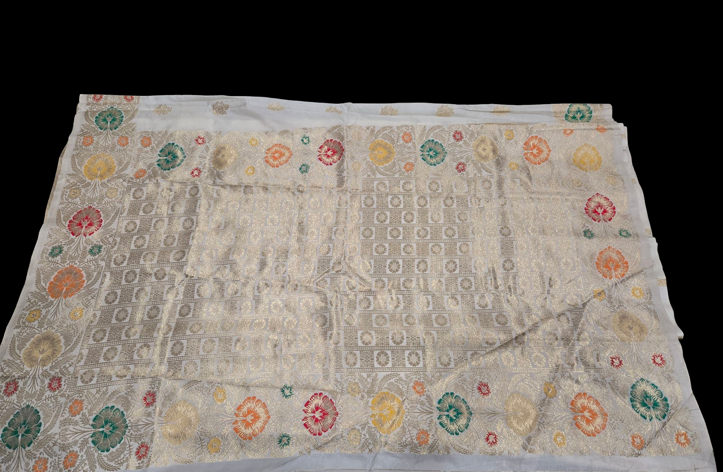 Beautiful Soft Sitara Silk Saree - Off-White