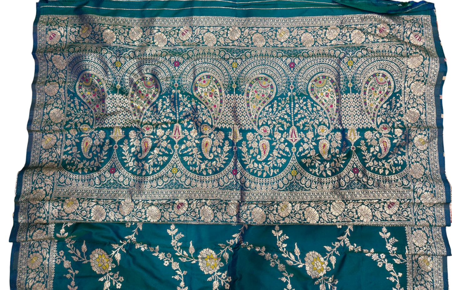 Beautiful Soft Sitara Silk Saree - Peacock kalanetha blue