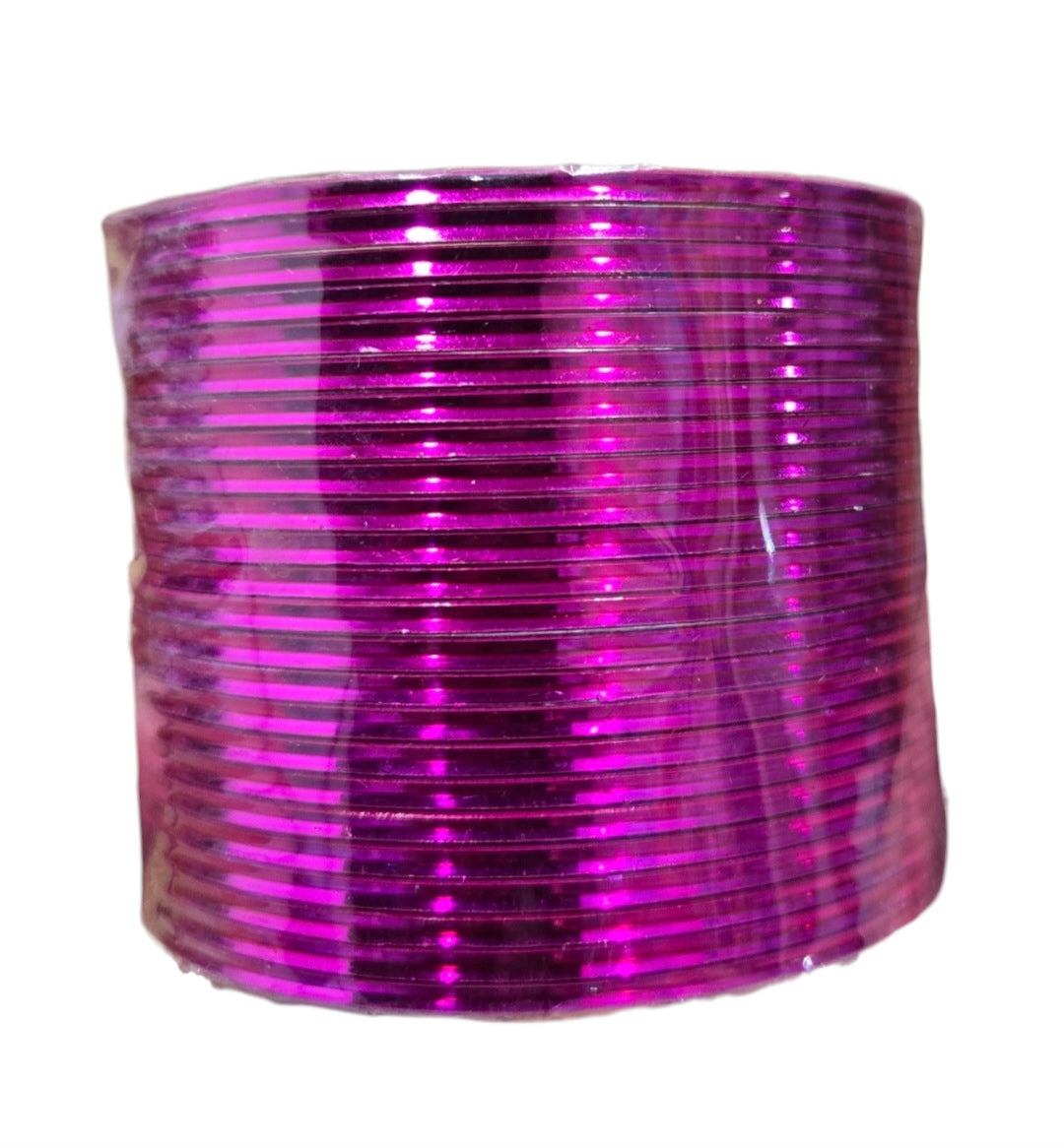 Plain glossy metal bangles