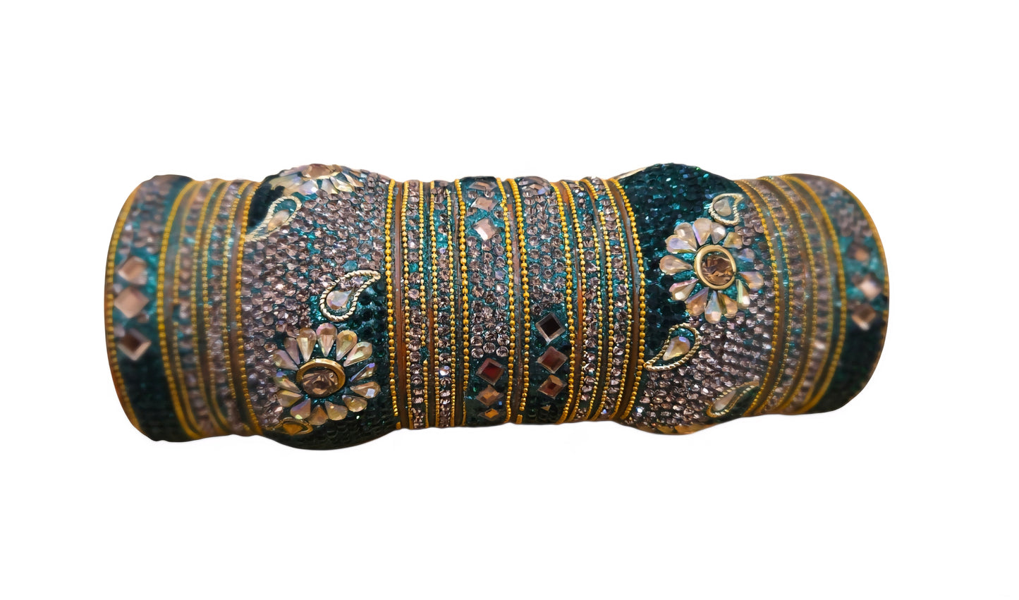 Heavy stone bangle/ chudi sets